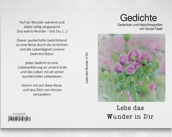 Lebe das Wunder in Dir. Gedichtband. Buch. Sonja Fasel. Würzburg.