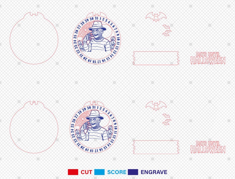 Horror Movie Countdown Calendar Svg, Happy Halloween Svg, Days Until ...