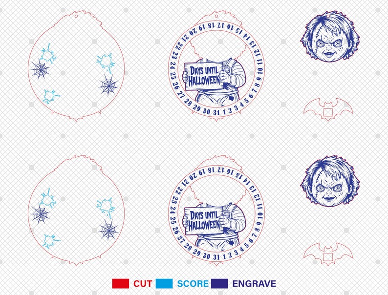 Horror Movie Countdown Calendar Svg, Happy Halloween Svg, Days Until ...