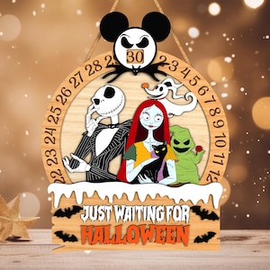 Halloween Movie Countdown Calendar svg, Happy Halloween svg, Days Until Halloween Countdown svg, Laser cut files, Glowforge svg files