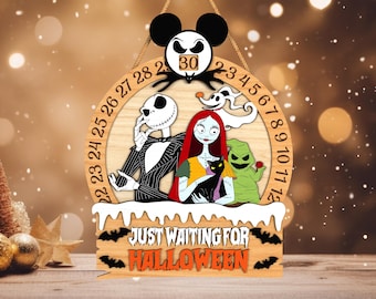 Halloween Movie Countdown Calendar svg, Happy Halloween svg, Days Until Halloween Countdown svg, Laser cut files, Glowforge svg files