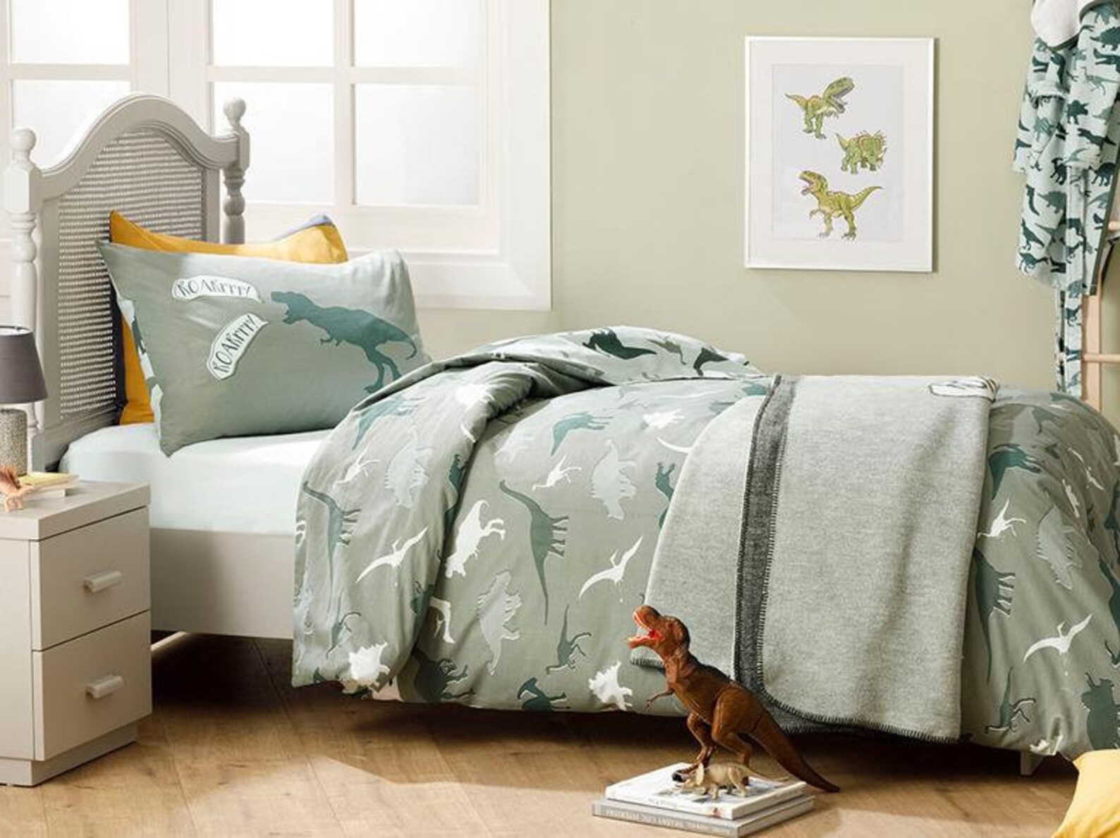 Dinosaur Bedding Set Dinosaurs Duvet Cover Set Colorful Etsy