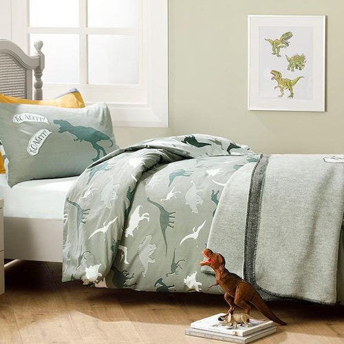 Dinosaur Bedding Set Dinosaurs Duvet Cover Set Colorful Etsy