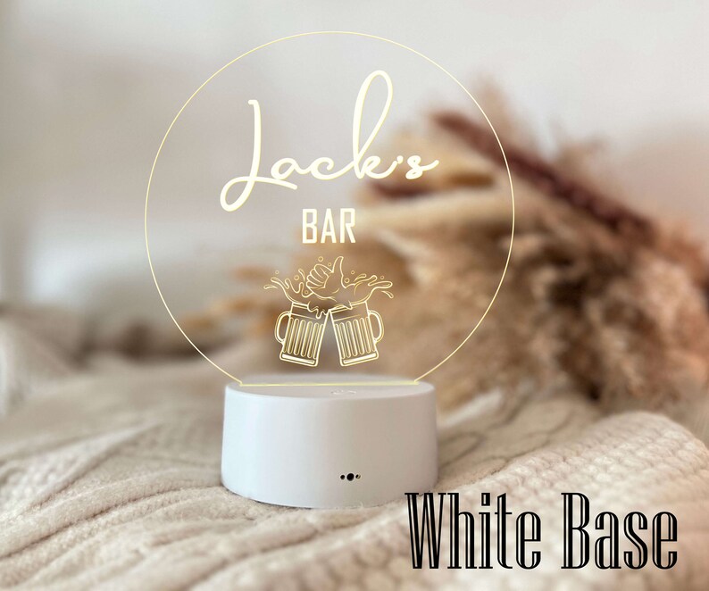 Personalised Bar Sign Custom Home Bar Neon Light Fathers Day Gift