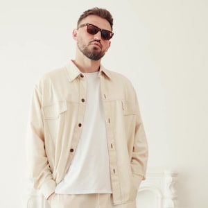 Oversized Linen Blend Shirt in 6 colors: Relaxed Fit Unisex Summer Resortwear