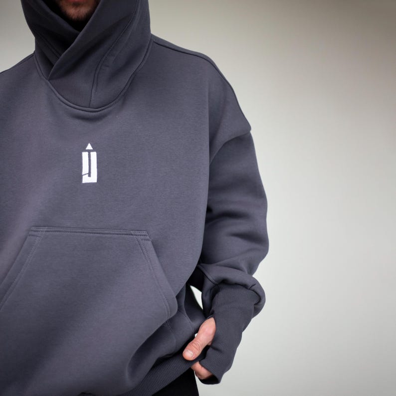 PDF Oversized Unisex Hoodie KING Sewing Pattern M-L size - Digital Download image 15