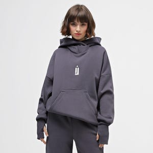 Frostluinai Women's Fuzzy Hoodies Sport Pullover Hoodie Half Zip Athletic Cozy Hooded Sweatshirt Fleece Hoodies Plus Size Solid Hoodies With Pocket