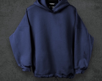 Oversized Blank Hoodie IJ: 9 colors, S-3XL, Cotton Fleece, Men’s, Side Panels, Drawstring Hem