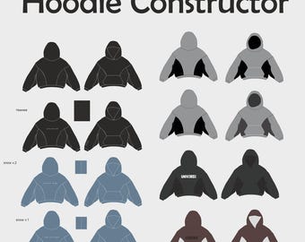 Full Custom Oversized Hoodie: Tailored Fit, Personalized Design and prints - Choose fabric, color, details