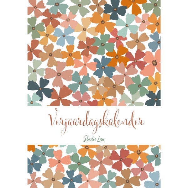 Verjaardagskalender bloemen