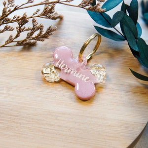 Médaille pour chien personnalisée 'Bloom' Pendentif en résine synthétique/résine Idée cadeau pour les amoureux des animaux image 9