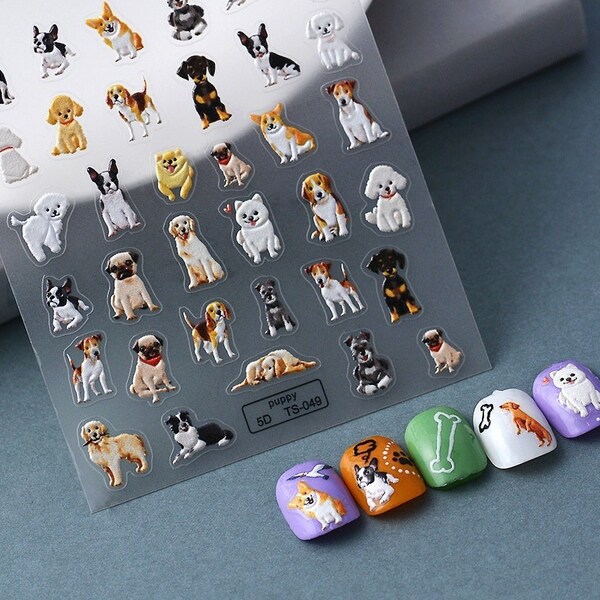 Dog Nail Decal Etsy
