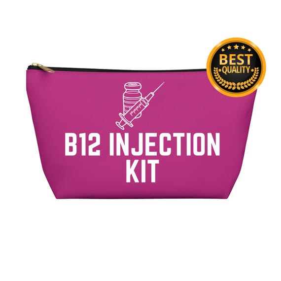 B12 Injection Kit , Emergency Meds Organizer , Vitamin B12 Pouch , Medical  Alert Pouch