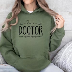 Doctor Hoodie, Funny Medical Sweatshirt, Healthcare Worker Gift, Stethoscope Hoodie, Physician Shirt, Medical Professional Apparel
