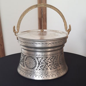 Großer Kupfereimer (57-60 Unzen), Kupfer Dip-Schüssel, Crafty Servieren, Kupfer Dekor, Haus Geschenke, Einweihungsgeschenk, Joghurt Eimer, Bauernhaus Dekor