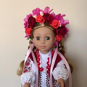 Poupée ukrainienne « Lyubov », poupée fille ukrainienne rouge et blanche, poupée brodée à la main, vêtements amovibles, excellent cadeau.