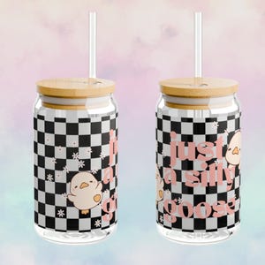 Silly Goose PNG | Silly Goose Cup Wrap for DIY, Scrapbooking | Silly Goose PNG Clipart