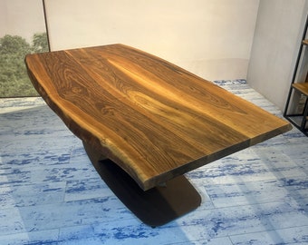 Walnut Wood Table, Coffee Table, Custom Table,Rustic Table, Wood Table, Dining table, Kitchen Table, Natural Wood Table