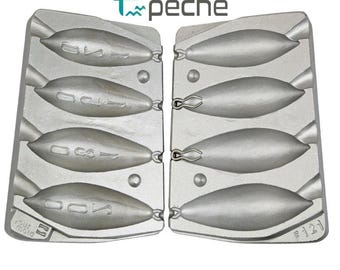 ZIP type mold 120/150/180/200 gr / Lead mold ZIP 120/150/180/200 gr
