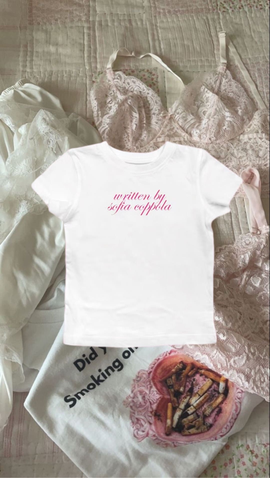 Coquette Written by Sophia Coppola White Baby Tee Y2k Baby - Etsy