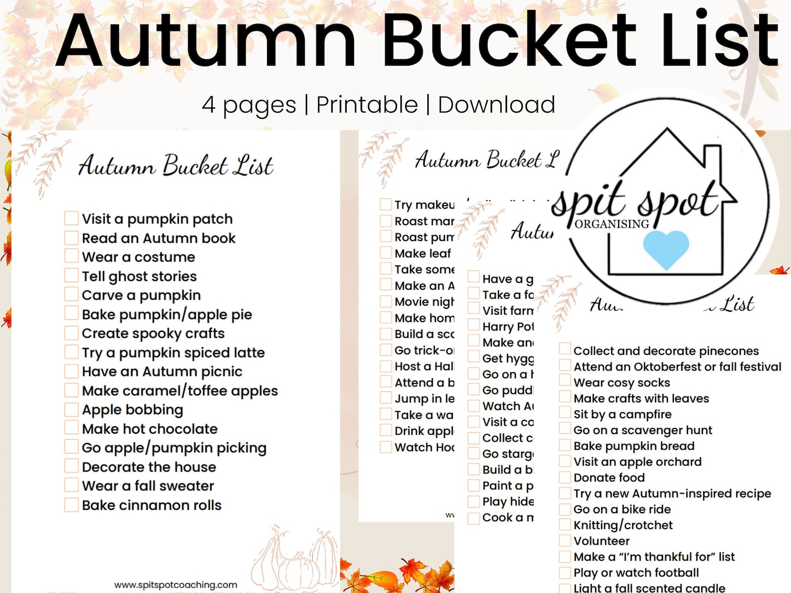 Fall Bucket List 2023