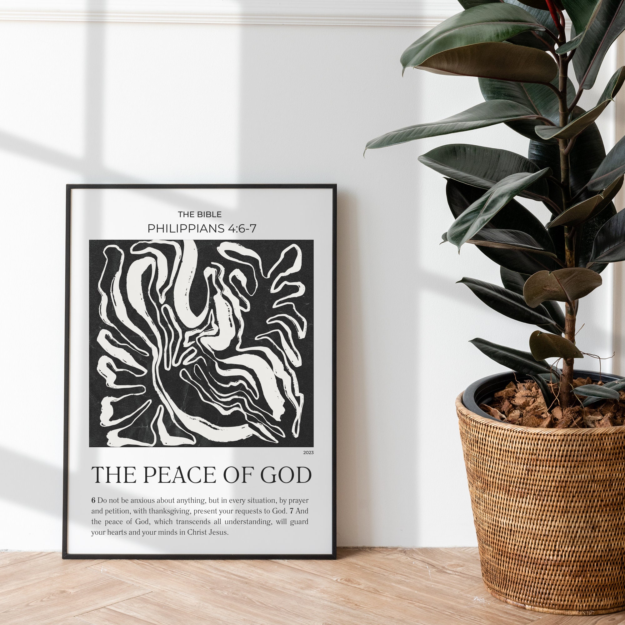 Bible Story Print - Abstract Christian ART - Biblical Wall ART - Large ...