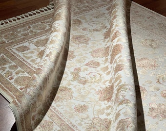 5x8 ft Persian Silk Rug, Living Room Rug,5x8 Silk Rug, Super Fine Silk Rug, ,Top Quality Silk Rug,5x8 Carpet,x8 Area Rug, Persian Silk Rug