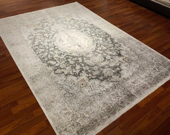 Acrylic Viscose Cotton Rug, 5X8ft Authentic Rug, Acrylic Rug, Modern Area Rug, Top Quality Rug, Classic Rug, Luxury Rug, Living Room Rug