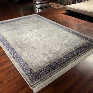 7X10 Floral Pattern Silk Rug, Luxury Silk Rug, Silk Rug, Authentic Area Rug, High Quality Silk Rug,Turkish Silk Rug, Palace Silk Rug