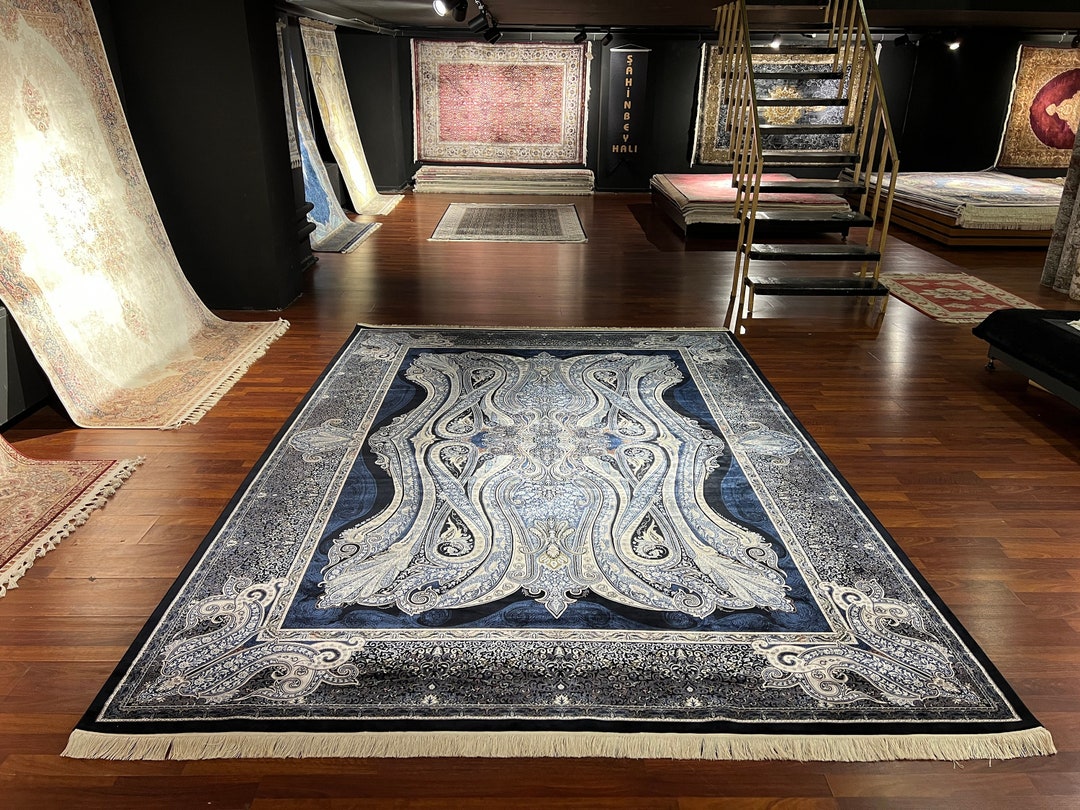 Old Persian Silk Rug, 7x10ft Silk Rug, Luxury Silk Rug,large Persian ...