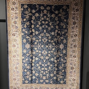 5X8 ft Dark Gold Silk Rug, Rug For Living Room, Palace Silk Rug, Naturel Silk Rug,Turkish Rug, Luxury Rug, High Quality Rug, Office Rug