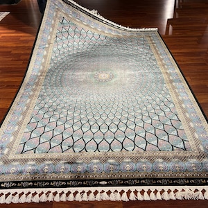 5x8 ft Persian Traditional Silk Rug, Rug for Living Room, Unique  Silk Rug, Luxury Silk Rug , Top Quality Silk Rug, Qum Silk Rug, Home Decor