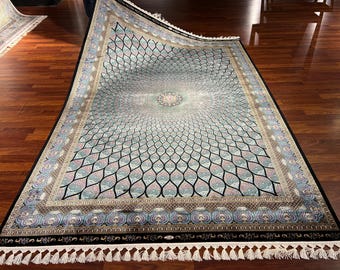 5x8 ft Persian Traditional Silk Rug, Rug for Living Room, Unique  Silk Rug, Luxury Silk Rug , Top Quality Silk Rug, Qum Silk Rug, Home Decor