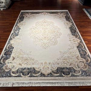 7X10ft Classic Silk Rug, Rug For Living Room, Palace Silk Rug, Naturel Silk Rug, Luxury Silk Rug, High Quality Rug, Persian Silk Rug