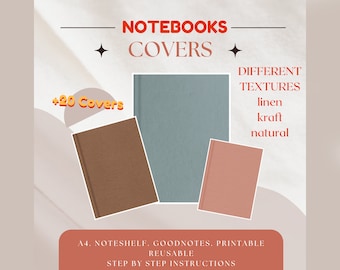 Digital Notebook Cover, Natural Bullet Journal Covers, Digital Journal Cover, Digital Planner Covers GoodNotes Cover Templates Digital Cover