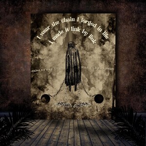 Jacob Marley A Christmas Carol Quote Alternative Gallery Wall Collage Digital Download Gothic Esoteric Dark Haunting
