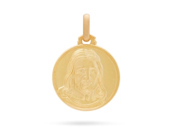 Holy Face of Jesus 18k Yellow Gold medal