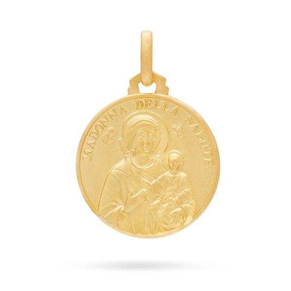 Médaille Notre-Dame de la Bonne Santé en or jaune 18 carats - Dévotion et protection