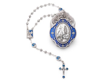 Keepsake Case and Rosary of Our Lady of Lourdes