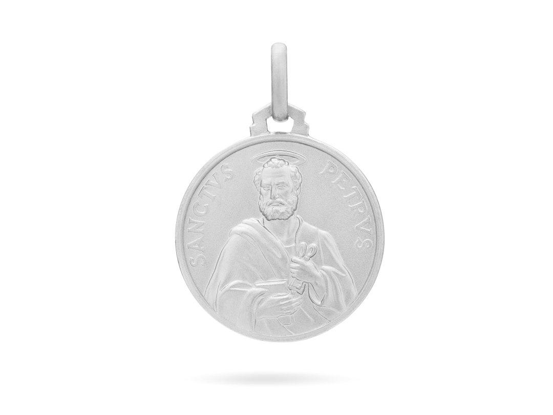 Médaille Pape François En Argent Massif 925 - Médaille Religieuse Pape François Sterling Silver 925