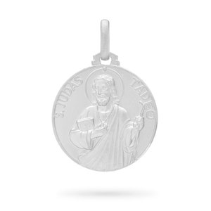 Medaglia di San Giuda Taddeo in argento sterling 925