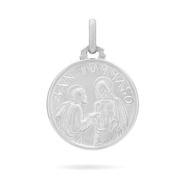 Saint Thomas Sterling Silver 925 medal - Patron Saint of Architects