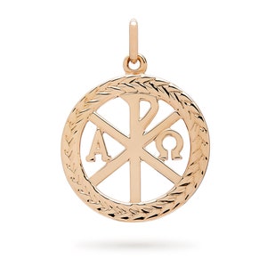 Médaille de la Croix de la paix en plaqué or 18 carats
