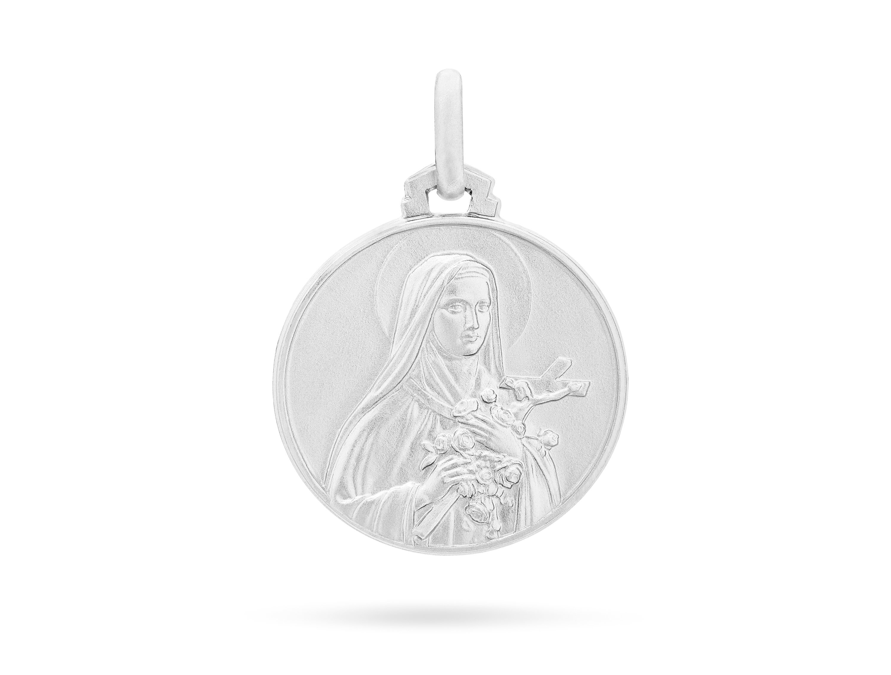 Saint Therese of Lisieux Sterling Silver 925 Medal Etsy