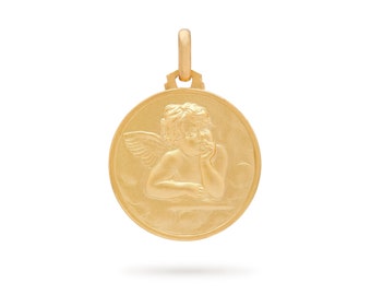 Cherub Angel 18k Yellow Gold