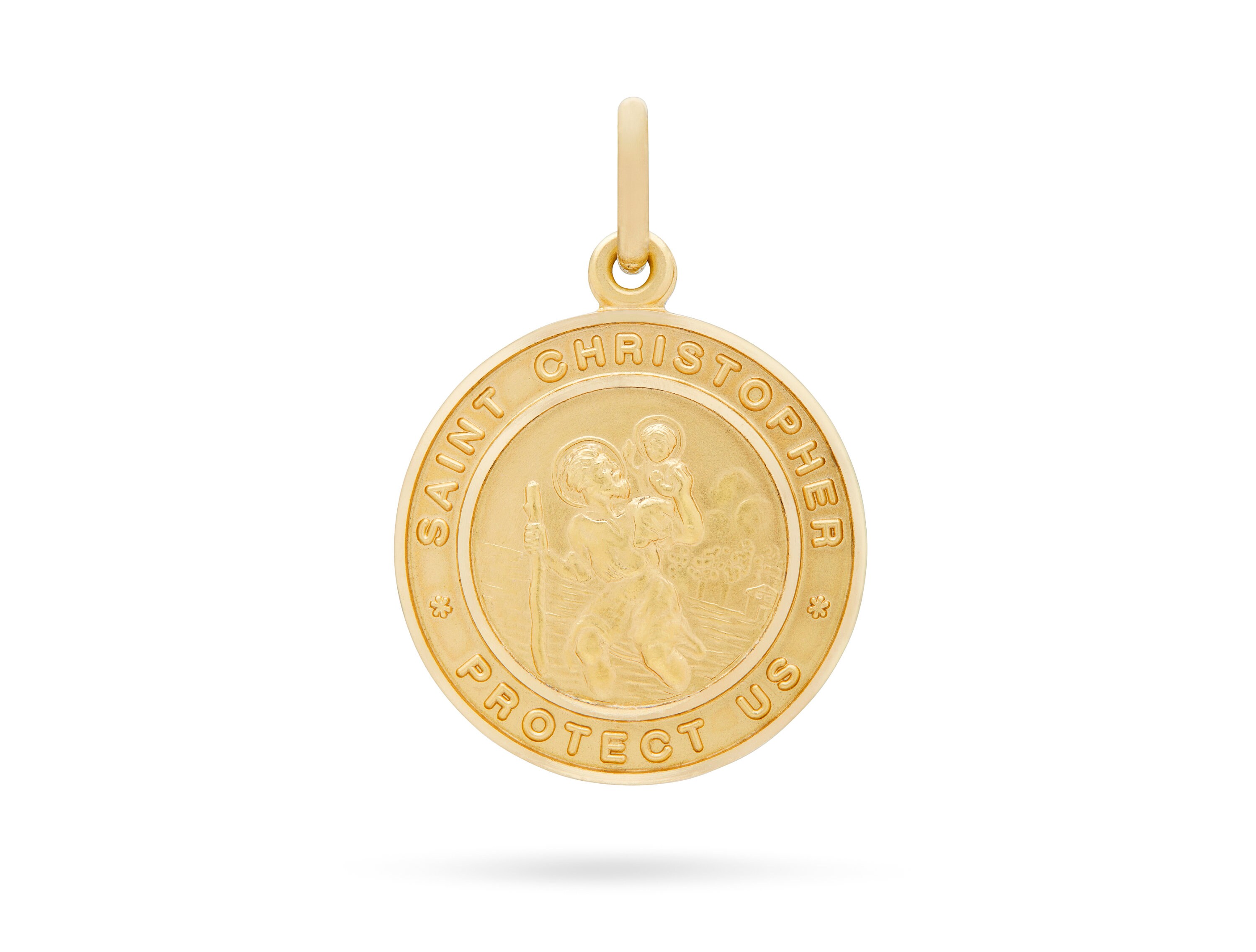 Christ Armband Gold 9 Karat Gelbgold St. Christopher Anhänger Mit