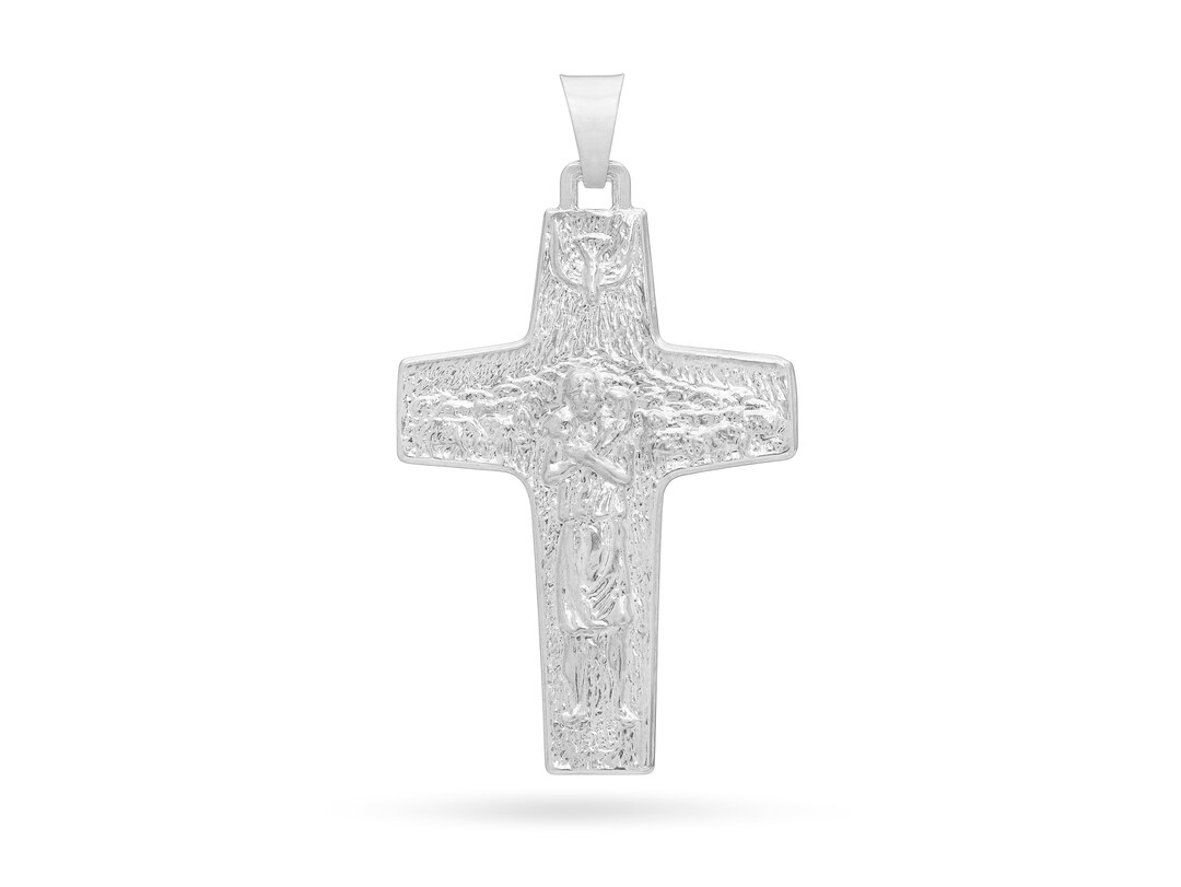 Pope Francis Papal Pectoral Cross Sterling Silver 925 Etsy