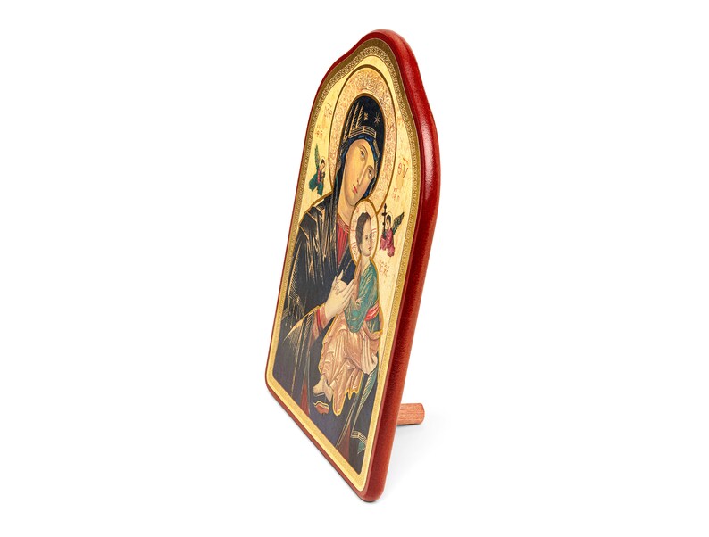 Our Lady of Perpetual Help - Wooden Painting With Red Frame - Etsy