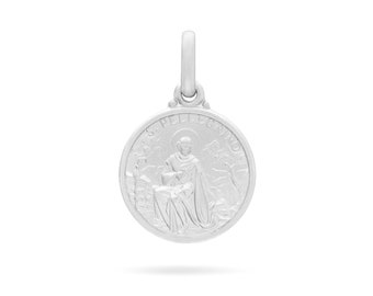 Saint Peregrine Sterling Silver 925 medal - Patron Saint of Healing and Hope