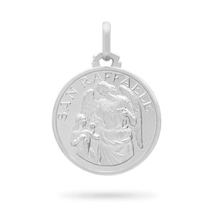 Saint Raphael Sterling Silver 925 medal - Patron Saint of Healing and Guidance